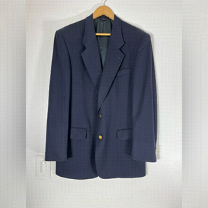 W&J Wilson Chest Size 42” Navy Blazer with Gold Buttons